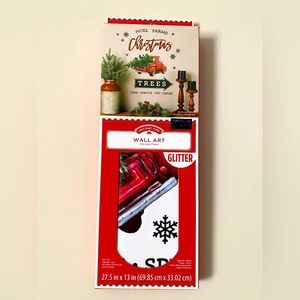 🎄Christmas Wall Art!🎄 Beautiful Red Truck Peel & Stick Wall Art!